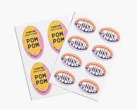 Oval sheet labels