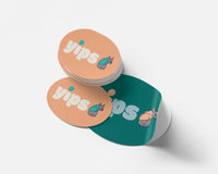Oval stickers