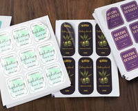 Rounded corner sheet labels
