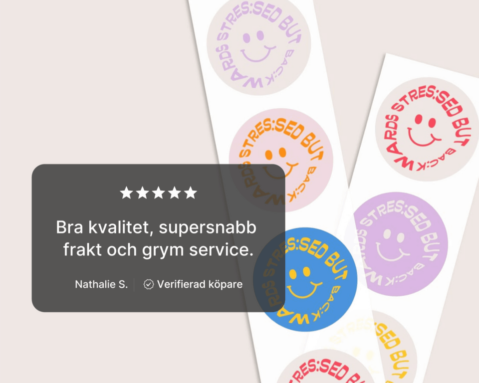 Ovala etiketter på rulle - Pressify