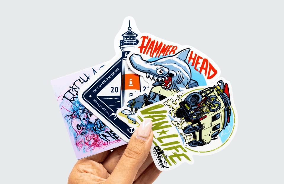Die cut stickers