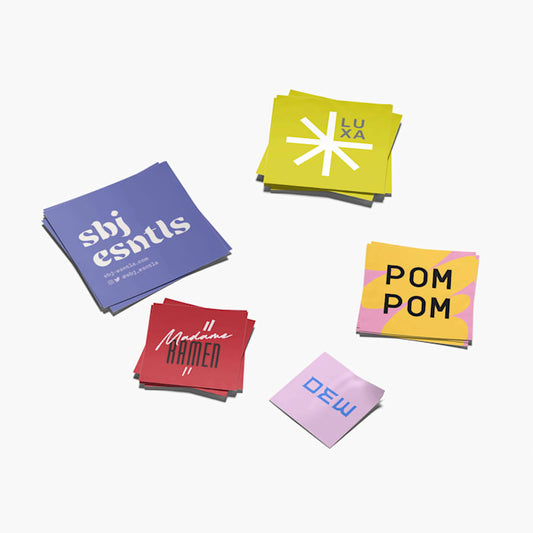 Square stickers