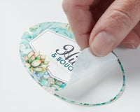 Oval labels