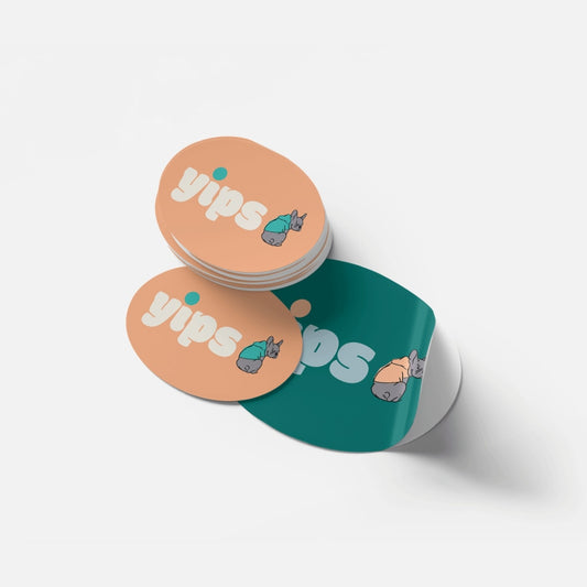 Oval stickers