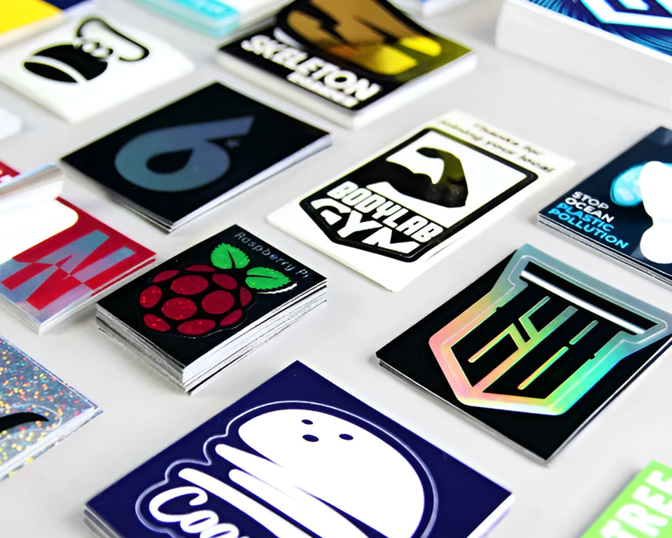 Rectangular stickers