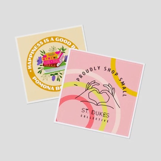 Square stickers